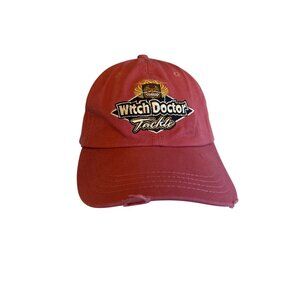 Witch Doctor Tackle Red Adjustable Baseball Cap